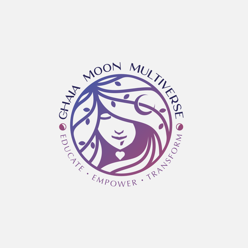 Woman brand with the title 'modern logo for chaia moon multiverse'