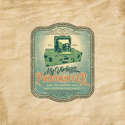 Antique design with the title 'Logo design for Vintage Photohokofer'