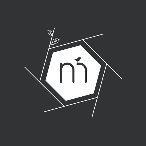 Nest logo with the title 'Unique logo for family photography business'