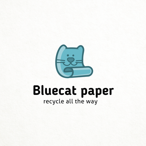 Recycling logo with the title 'Logo for paper recycling company'