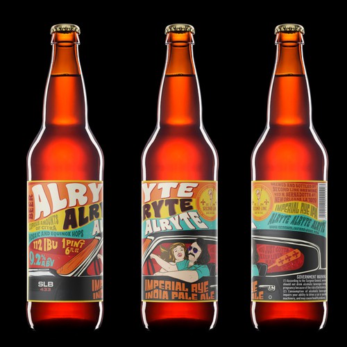 Beer label with the title 'Beer label'