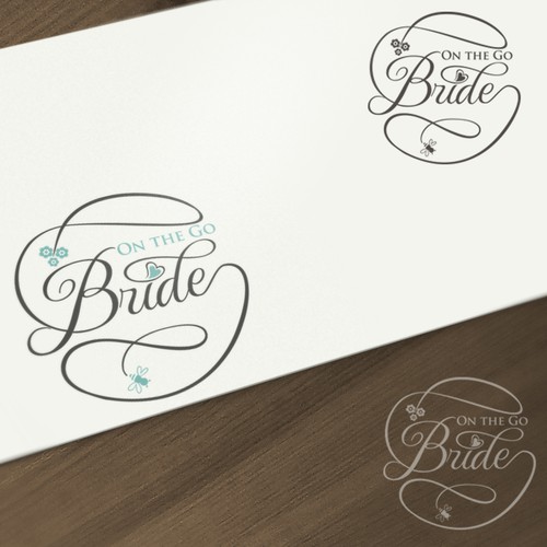 Wedding logo with the title ' On the Go Bride'