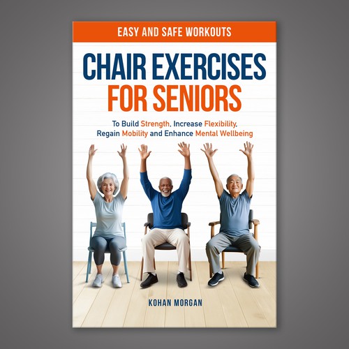 Exercise design with the title 'Chair Exercises for seniors'