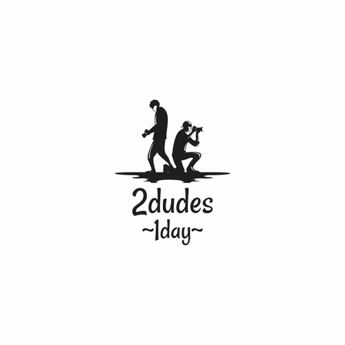 White logo with the title 'Logo for 2dudes1day'