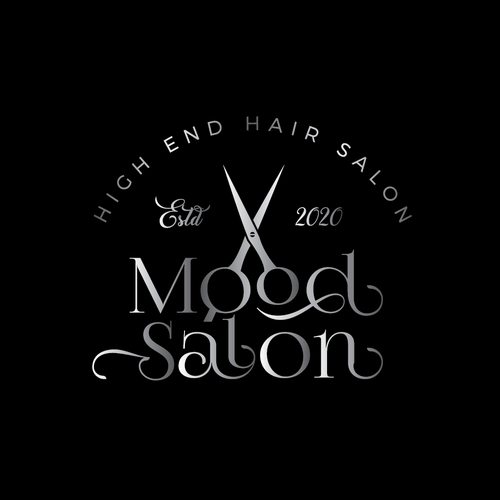 Word art logo with the title 'Mood Salon'