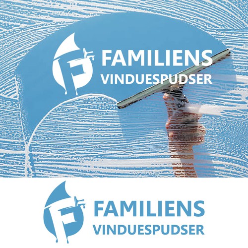 Design with the title 'the family’s window cleaner logo'