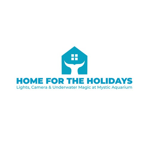 Aquarium design with the title 'Home for the holidays'