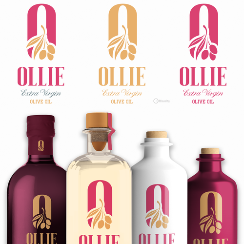 Olive oil logo with the title 'Ollie Olive Oil'