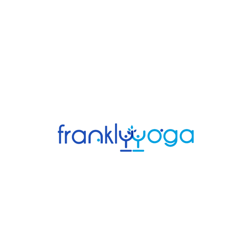 Yoga studio design with the title 'New Yoga Business ‘Frankly Yoga’ looking for unique, fun, vibrant logo'