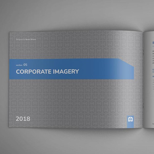 Style guide design with the title 'Brand guide for a footwear'