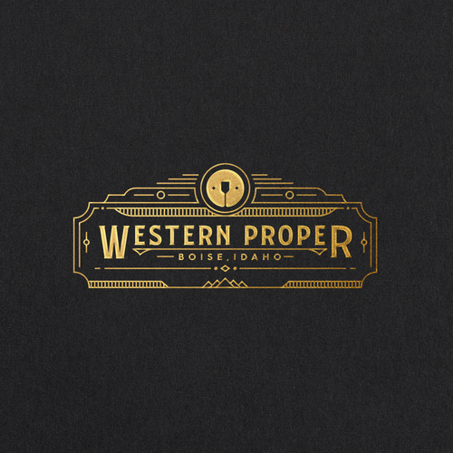 Resort logo with the title 'Western Proper logo '