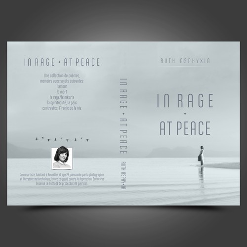 Gray book cover with the title 'Minimal & Classy Book Cover'