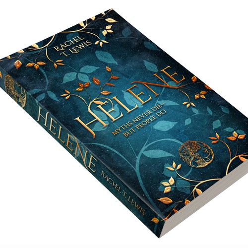 Abstract book cover with the title 'Helene (design 1)'