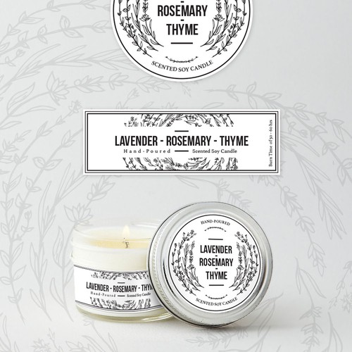 Herbs label with the title 'Label'