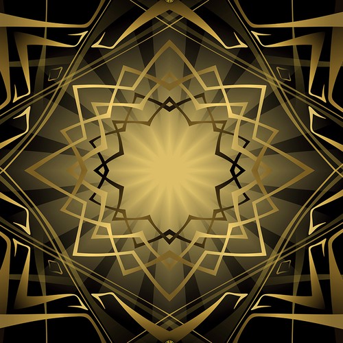 Vector artwork with the title 'Islamic Lady Silk Scarf'