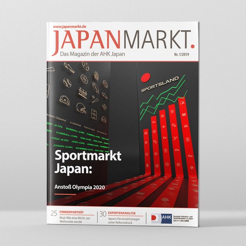 Japanese design with the title 'JAPANMARKT Business Magazine'