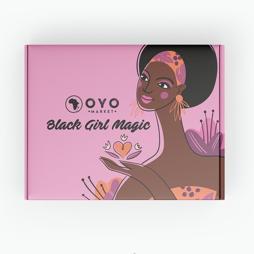 Gift box design with the title 'Gift box design'