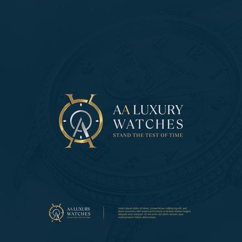 Luxury jewelry logo, watch or sunglass brand logo design