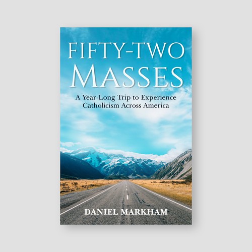 Travel book cover with the title 'Fifty-two Masses'