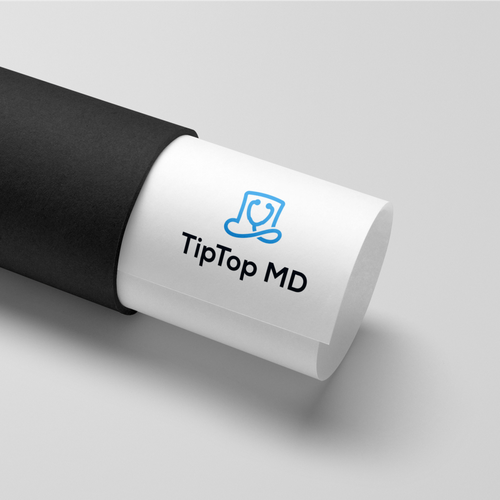 Cap design with the title 'TipTop MD'