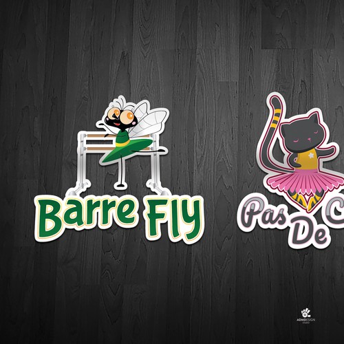 Fly design with the title 'Sticker Designs'