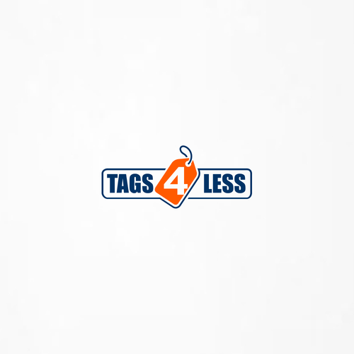 Corporate identity logo with the title 'Tags 4 Less logo'