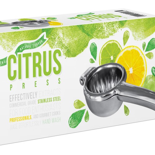Citrus design with the title 'Guaranteed Winner! -Looking for creative and modern packaging for citrus press'
