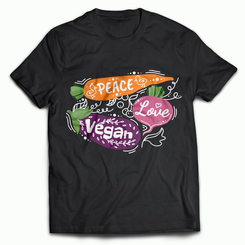 Vegan t sales shirt printing