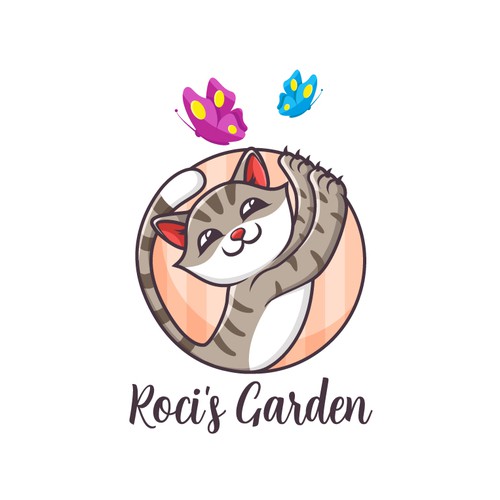 Kitty logo with the title 'Roci's Garden'