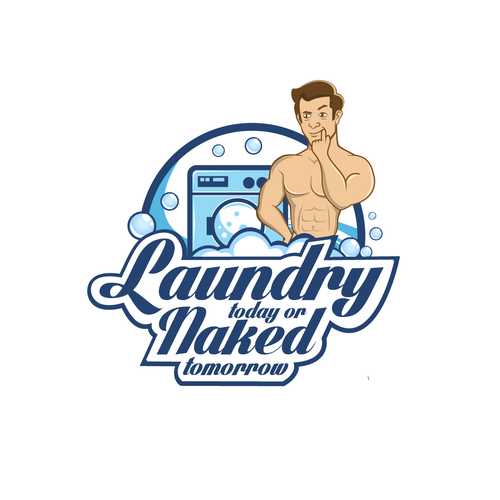 Naked design with the title 'Laundry Today or Naked Tomorrow'
