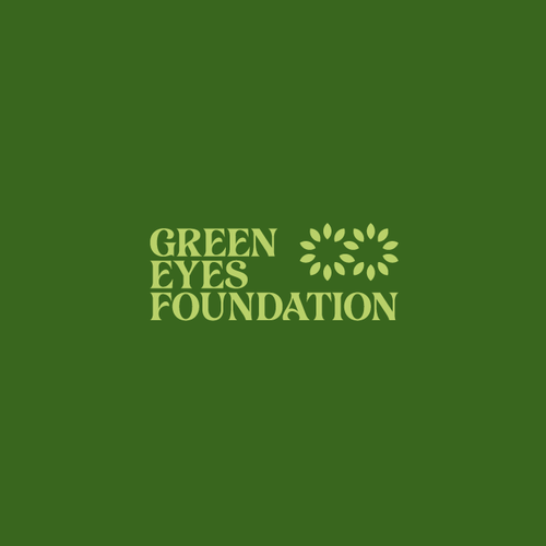 Infinity logo with the title 'Green Eyes Foundation Logo'