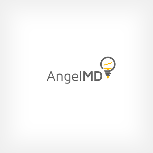 Bright idea logo with the title 'Angel Investment Company for Medical Startups'
