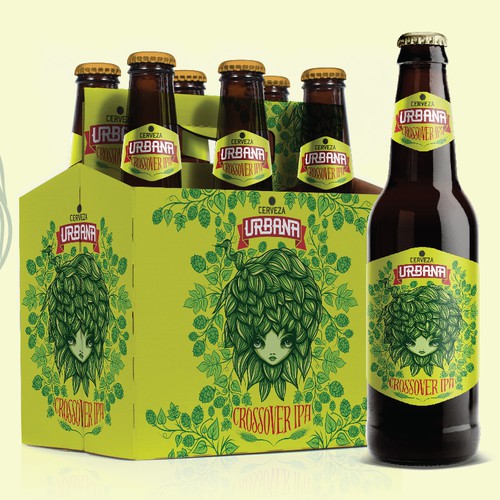 Beer design with the title 'urbana'