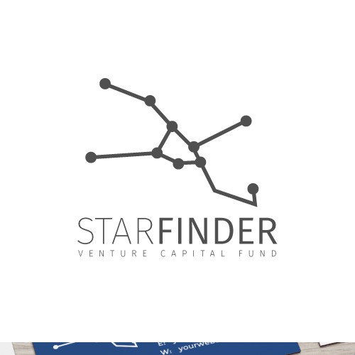 Star brand with the title 'Constellation-inspired logo for a tech startup company'