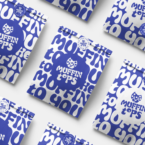 Bakery brand with the title ' Logo design for a store that sells muffin tops.'