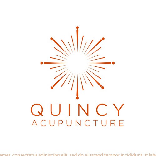 Acupuncture logo with the title 'Simple modern logo for Acupuncture clinic'