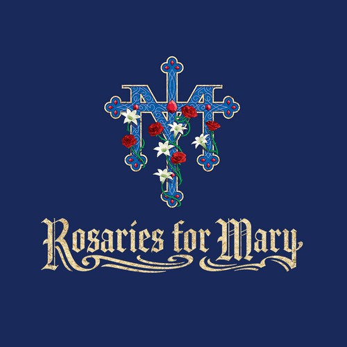 Catholic design with the title 'Catholic Cross Logo Design'