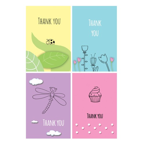 Cupcake design with the title 'gift cards'