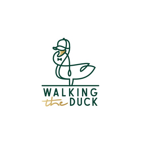 Duck design with the title 'Walking the Duck'