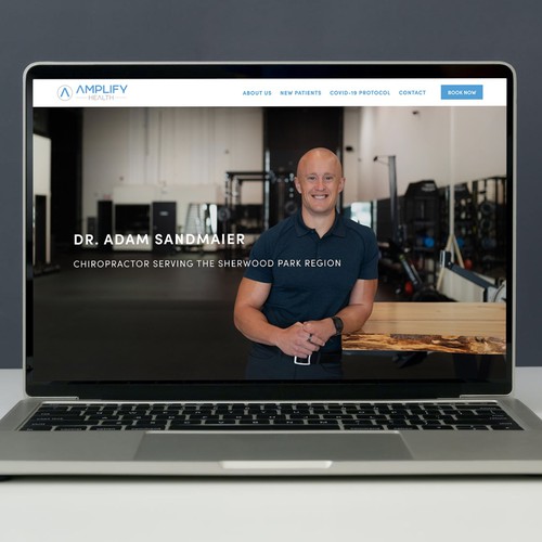 Small business design with the title 'Amplify Health'