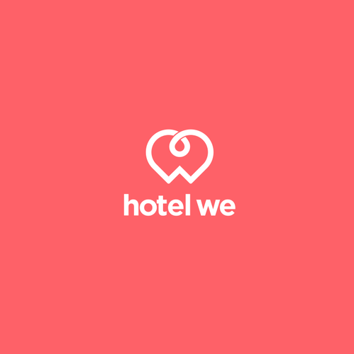 Hotel brand with the title 'Hotel We'
