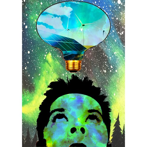 Vision design with the title 'Poster for Film Festival'