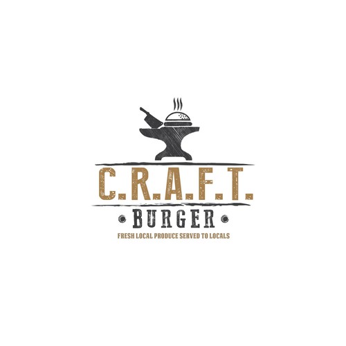 Burger logo with the title 'Vintage Logo concept for restaurant'