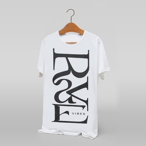 Electronics logo with the title 'rave wordmark for streewear brand'