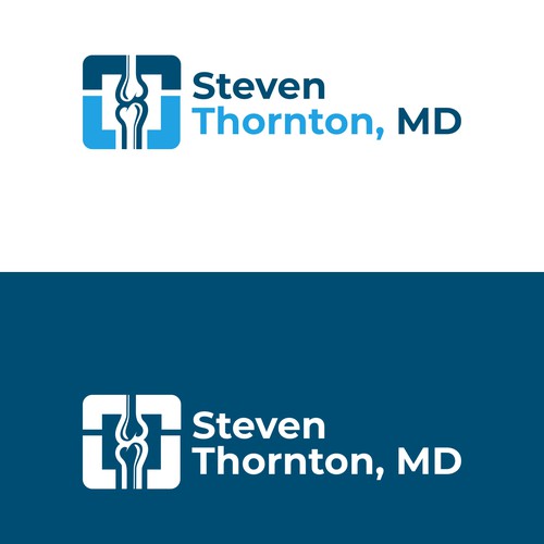 Bone logo with the title 'Steven Thornton orthodontic logo'