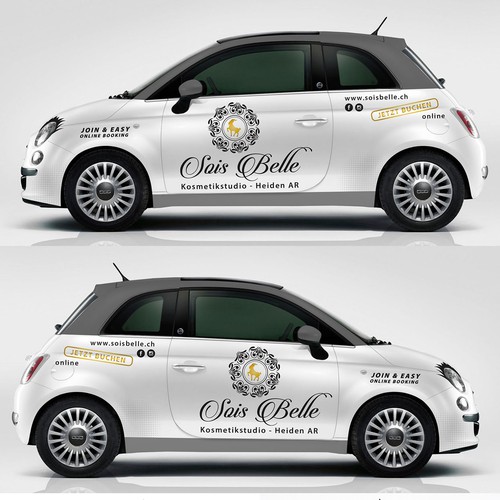 Wrapping design with the title 'sois bele'