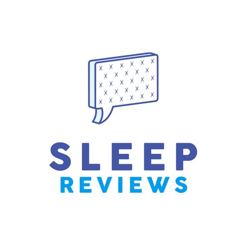 Bed design with the title 'Sleep Reviews'