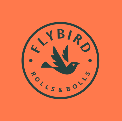 Restaurant logo with the title 'FLYBIRD'