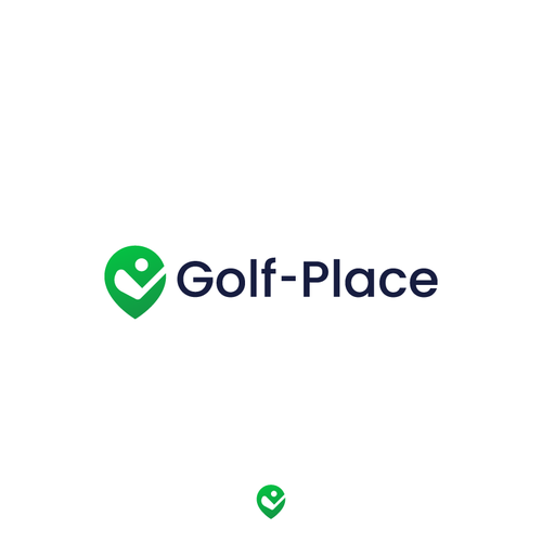 Sports brand with the title 'Golf Place Logo'