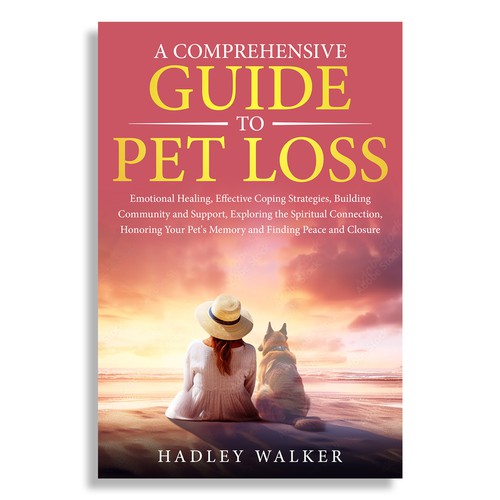 Dog book cover with the title 'Book Cover for Pet Loss'